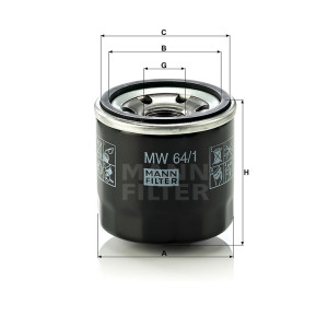 Фильтр масляный MANN-FILTER MW 64/1